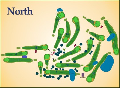Victor Hills North Course Layout