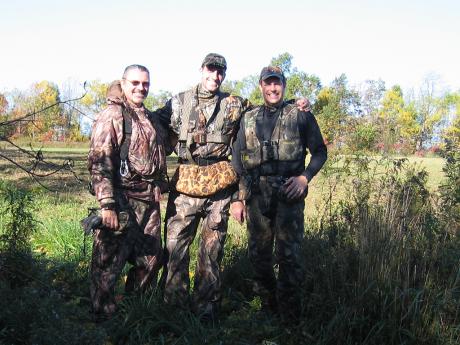 Dad, Kris, and Terry in the field