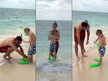 Mason’s first Ocean Snorkel Experience