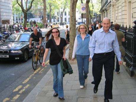 Walking to the London Eye