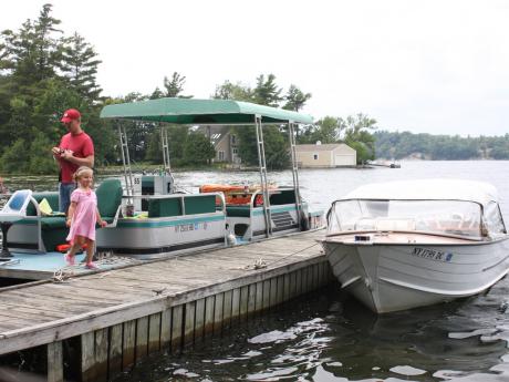 The 2 boats at the dock