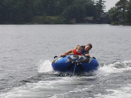 Mason and Tricia Tubing