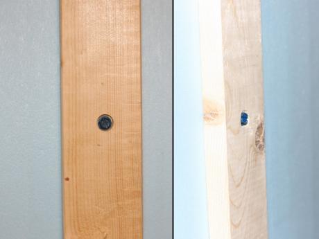 Countersink the furring strips