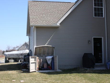 Shed Site Behind Garage