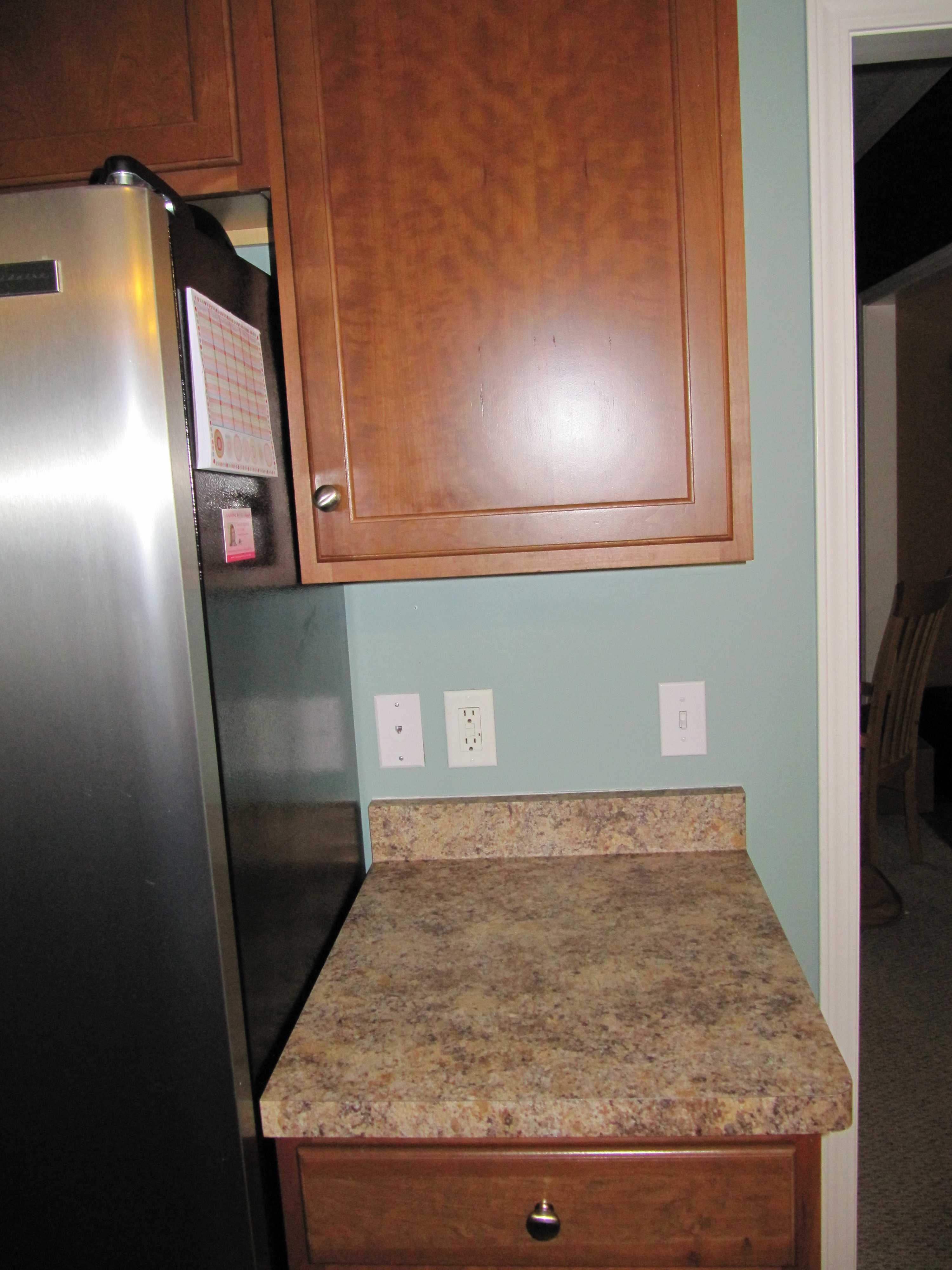 Small countertop before tile Small countertop before tile