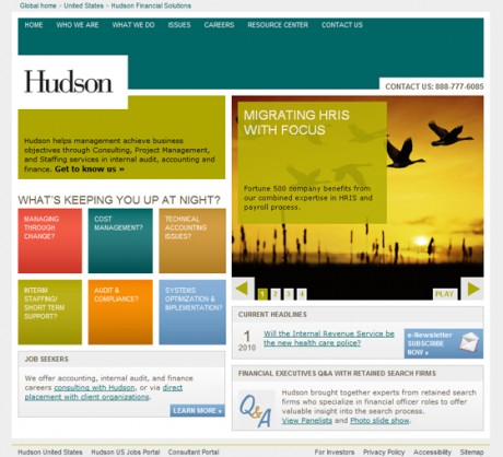 Hudson Financial Solutions Home Page 2010+ 