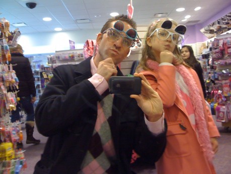 Anna and Daddy at Claire's Anna and Daddy at Claire's