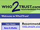 Who2Trust Homepage Thumbnail